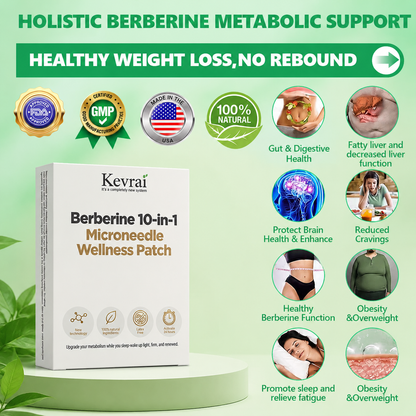 USA Doctor Recommended 🌟 | Kevrai® Berberine 10-in-1 Nano Microneedle Patch | ✅ Science-Backed Formula  | Visible Results in 7 Days 🏅