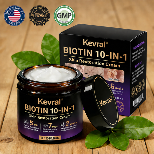 Made and Shipped from USA✨Kevrai® Biotin 10-in-1 Skin Restoration Cream🍀