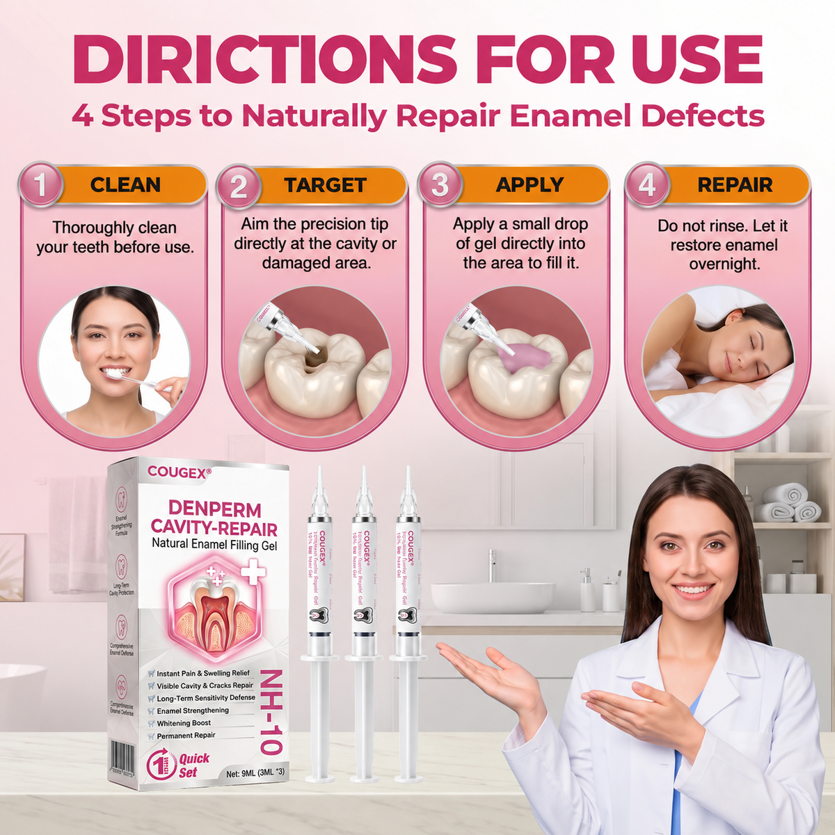 Cavity-Repair Natural Enamel Filling Gel