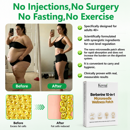 USA Doctor Recommended 🌟 | Kevrai® Berberine 10-in-1 Nano Microneedle Patch | ✅ Science-Backed Formula  | Visible Results in 7 Days 🏅